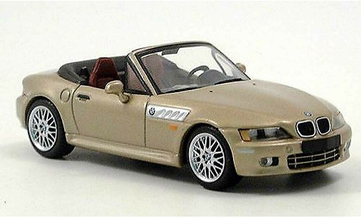 Bmw Z3 roadster 1/43 Minichamps dore 1999 coche miniatura