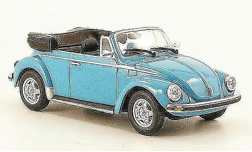 Volkswagen Coccinelle Cabriolet 1/43 Minichamps 1303 azul 1974 coche miniatura
