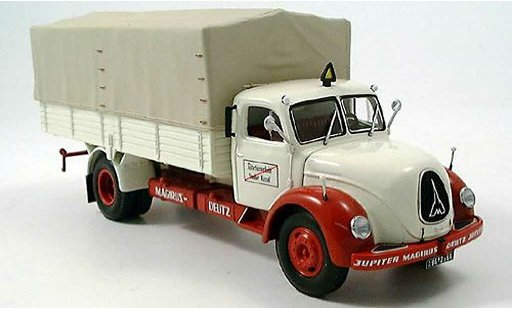 Magirus S 7500 Jupiter 1/43 Minichamps plataforma beige/rojo coche miniatura