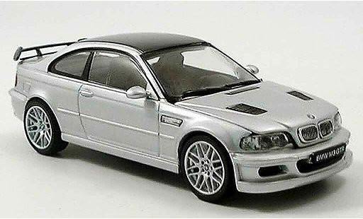 Bmw M3 coupe 1/43 Kyosho GTR E46 gris metallisee Strassenversion coche miniatura