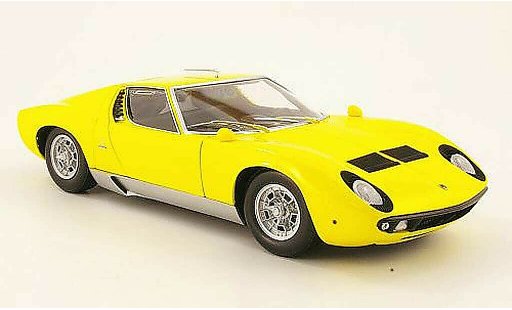 Lamborghini Miura P400 1/18 Kyosho s amarillo coche miniatura
