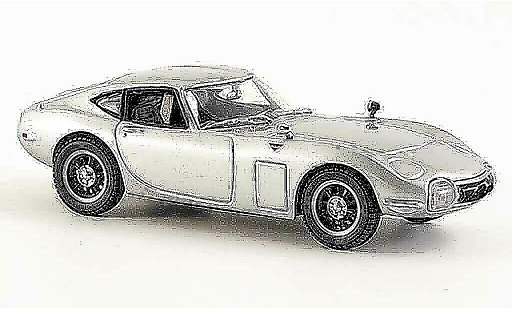 Toyota 2000 GT Base 1/43 Kyosho gris metallisee coche miniatura