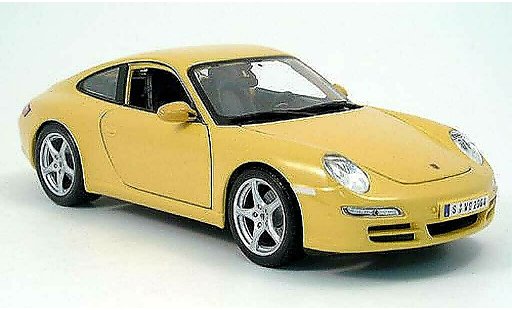 Porsche 911 Carrera 1/18 Maisto amarillo 2005 coche miniatura