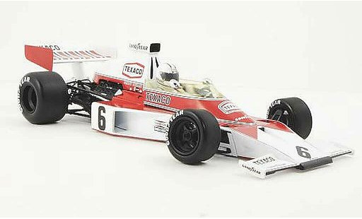 McLaren F1 Base 1/18 Minichamps Ford M23 No.6 Texaco D.Hulme coche miniatura