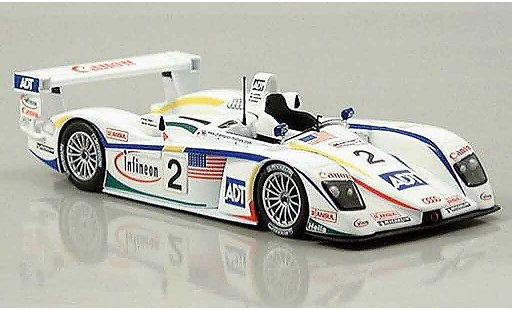 Audi R8 LMP course 1/43 Minichamps 2004 LeMans Letho Werner Pirro coche miniatura