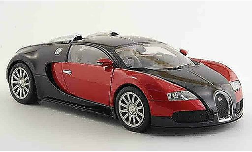 Bugatti Veyron coupe 1/18 Autoart 16.4 eb rojo negro coche miniatura