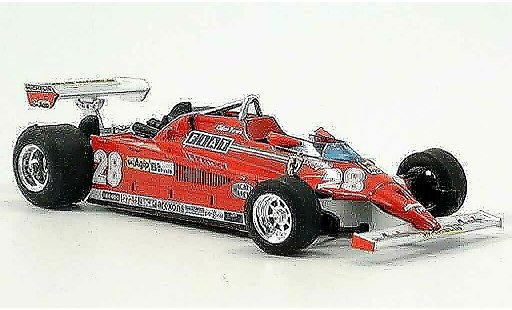 Ferrari 126 CK 1/43 Brumm turbo no.28 d.pironi gp monte carlo coche miniatura