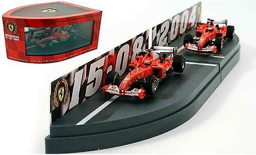 Ferrari F1 F2004 1/43 Hot Wheels Elite konstrukteursweltmeisterschaft 2004 coche miniatura