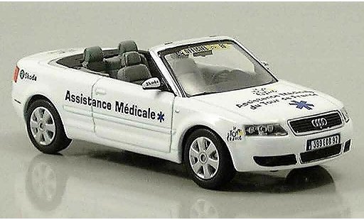 Audi A4 secours 1/43 Norev cabriolet Assistance Medicale coche miniatura