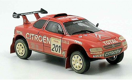 Citroen ZX rallye raid 1/43 Norev dakar avec schmutzeffekt 1996 coche miniatura