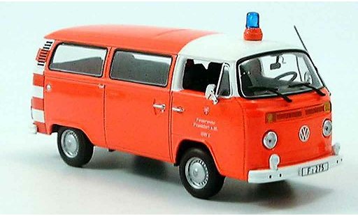 Volkswagen Combi Base 1/43 Minichamps t2 bus pompier frankfurt 1976 coche miniatura
