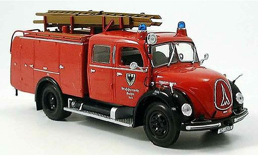Magirus TLF 16 Merkur 1/43 Minichamps pompier Aachen coche miniatura