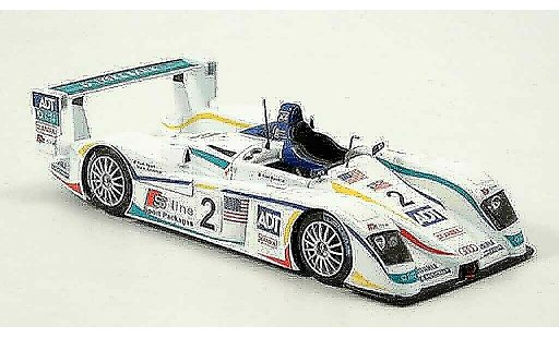 Audi R8 LMP course 1/43 Spark 2005 Team No. 2 LeMans coche miniatura