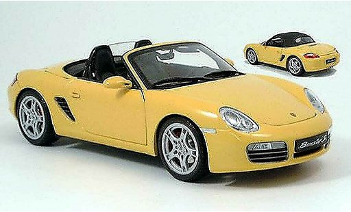 Porsche 718 S 1/18 Kyosho amarillo 2005 coche miniatura