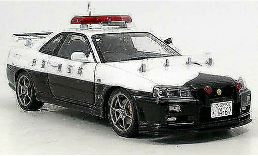 Nissan Skyline R34 1/18 Autoart gtr police coche miniatura