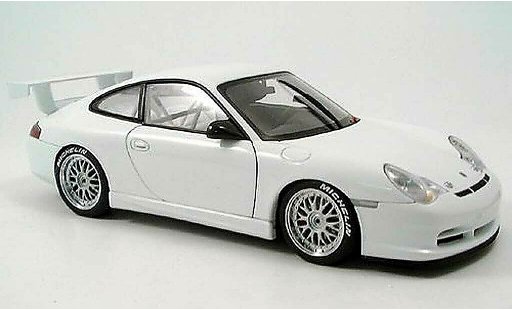 Porsche 911 GT3 1/18 Autoart R plain body blanco coche miniatura