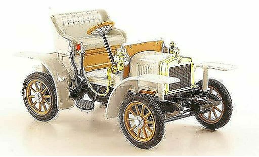 Laurin Klement Voiturette Base 1/43 Abrex Laurin-Klement blanco coche miniatura