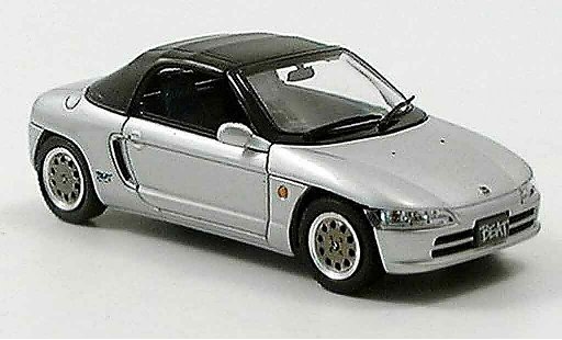 Honda Beat Base 1/43 Ebbro gris metallisee 1991 coche miniatura