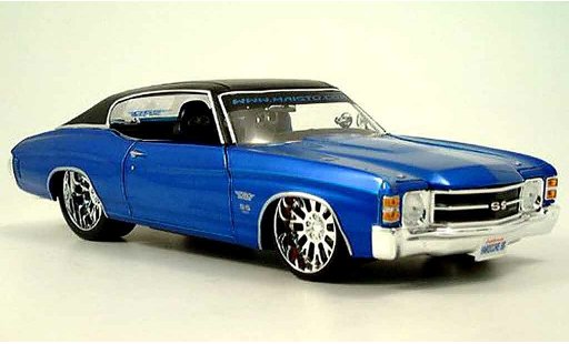 Chevrolet Chevelle tuning 1/18 Maisto 1971 SS454 prorodz tuningcar azul coche miniatura