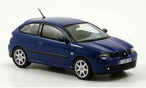 Seat Ibiza Base 1/43 IXO azul coche miniatura