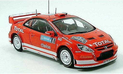 Peugeot 307 WRC 1/43 IXO no.8 martin park rallye Suecia 2005 coche miniatura