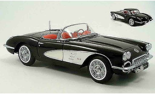 Chevrolet Corvette Convertible 1/18 Autoart C1 negro 1959 coche miniatura