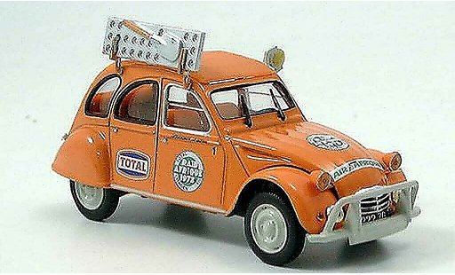Citroen 2CV course 1/43 Norev Raid Afrique Rally Afrique 1973 coche miniatura