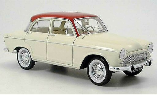 Simca P 60 Montlhery 1/18 Norev rot-beige 1961 coche miniatura
