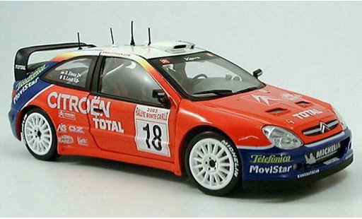 Citroen Xsara WRC 2003 1/43 Sun Star No.18 Total Rally Monte Carlo S.Loeb/D.Elena coche miniatura