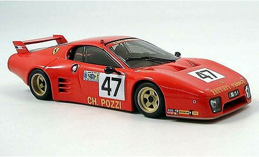 Ferrari 512 BB LM 1/43 IXO No. 47 Ballot Le Mans 1981 coche miniatura