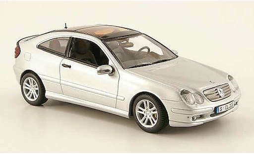 Mercedes Classe C Coupe 1/43 Minichamps Sport (CL203) gris 2000 coche miniatura