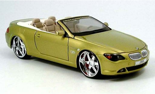 Bmw 645 Cabriolet 1/18 Maisto E64 ci playerz or coche miniatura