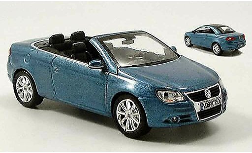 Volkswagen Eos Base 1/43 Norev cabrio azul avec hardtop coche miniatura