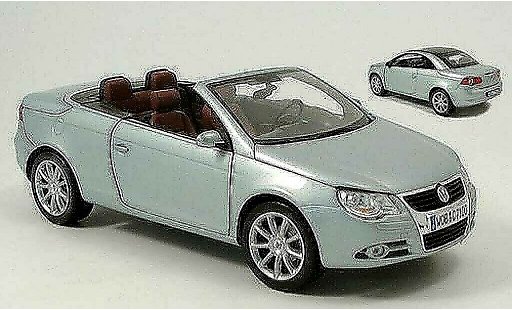 Volkswagen Eos Base 1/18 Norev gris metallisee azul cabriolet-coupe 2006 coche miniatura