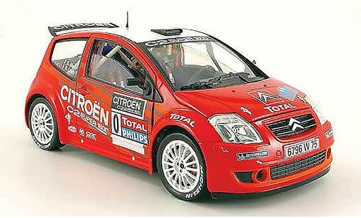 Citroen C2 S1600 1/18 Solido no.0 loeb/meny rallye du var 2003 coche miniatura