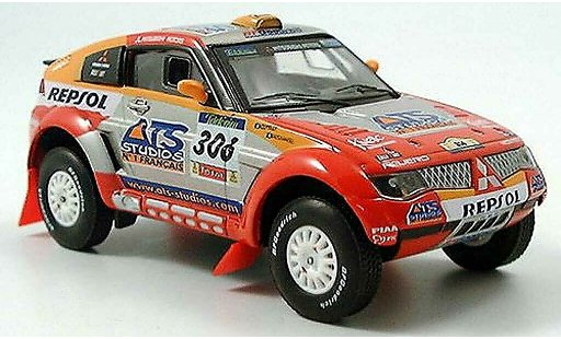 Mitsubishi Pajero Evolution 1/43 Solido No.306 Repsol Peterhansel / Cottret Rally Dakar 2005 coche miniatura