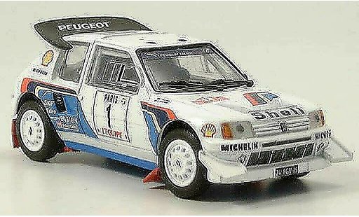 Peugeot 205 Turbo 16 1/43 Solido Rally 1986 T16 coche miniatura