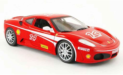 Ferrari F430 Challenge 1/18 Hot Wheels no.14 rojo coche miniatura