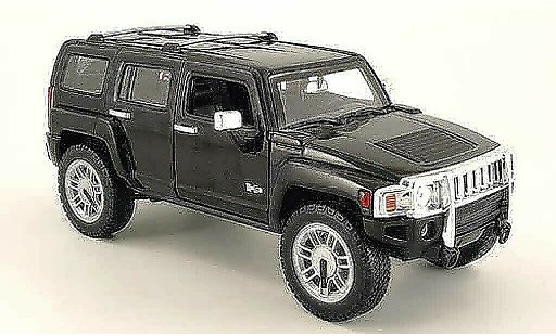 Hummer H3 Base 1/18 Hot Wheels SUV negro coche miniatura