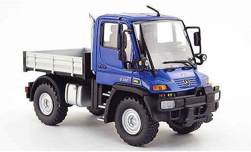 Mercedes Unimog Base 1/43 Schuco U 300 azul coche miniatura