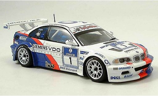 Bmw M3 GTR 1/43 Minichamps E92 No.1 Team Motorsport 24h ADAC Nurburgring 2005 coche miniatura