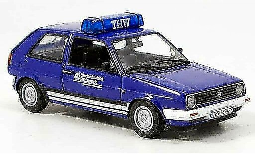 Volkswagen Golf Base 1/43 Minichamps thw azul coche miniatura