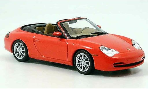 Porsche 911 Cabriolet 1/43 Minichamps Descapotable rojo 2001 coche miniatura