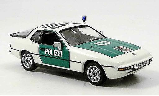 Porsche 924 Base 1/43 Minichamps Autobahnpolice Dusseldorf coche miniatura