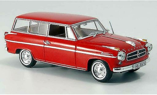 Borgward Isabella break 1/43 Minichamps Familiar rojo 1958 coche miniatura