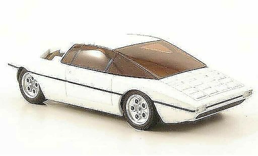 Lamborghini Bravo Base 1/43 Minichamps blanco 1974 coche miniatura