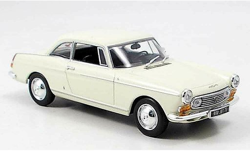 Peugeot 404 coupe 1/43 Minichamps creme 1962 coche miniatura