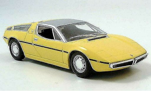 Maserati Bora Base 1/43 Minichamps amarillo 1972 coche miniatura