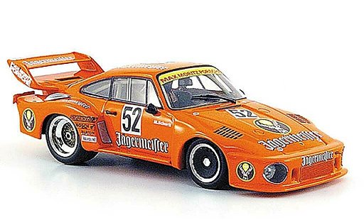 Porsche 935 1977 1/43 Minichamps No.52 Max Moritz Jagermeister M.Schurti DRM Zolder coche miniatura