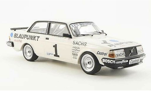 Volvo 240 Turbo 1/43 Minichamps No.1 azulpunkt P.Stureson DTM 1986 coche miniatura